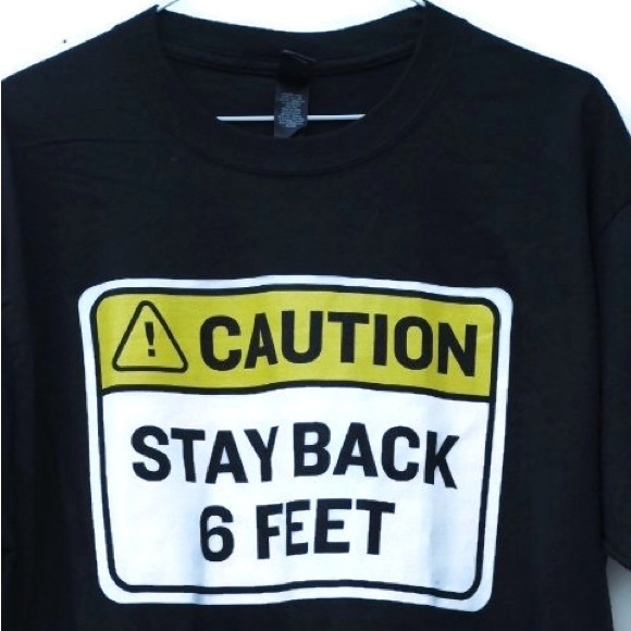 Hanes Beefy Jack Daniels Caution Stay Back 6 Feet T Shirt - Picture 4 of 6